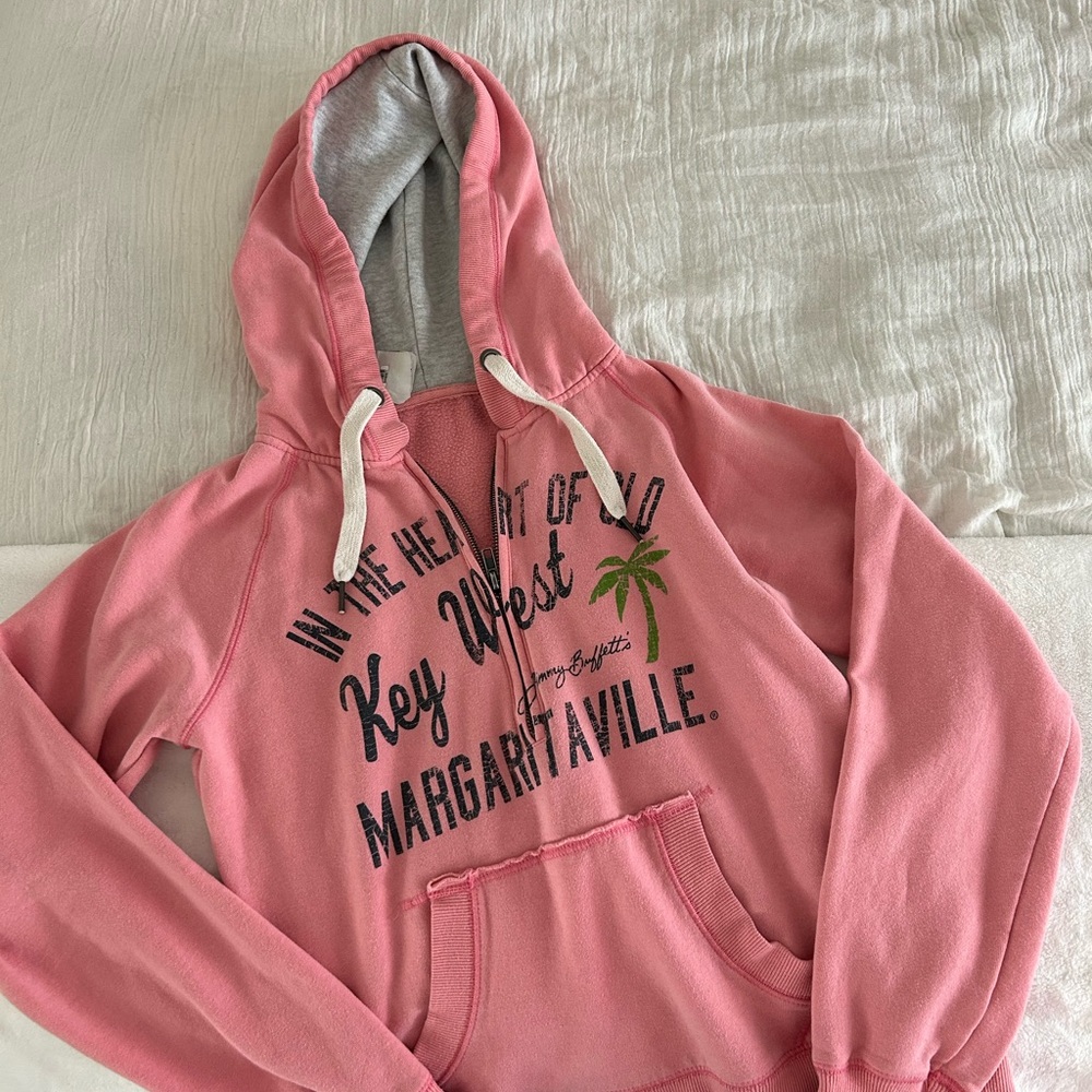 Margaritaville Coral Hoodie with White Accents